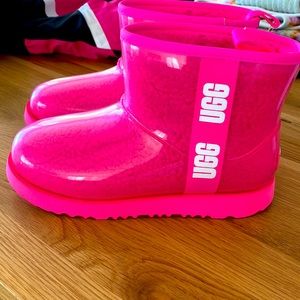 Brand new size 4 waterproof classic clear Uggs